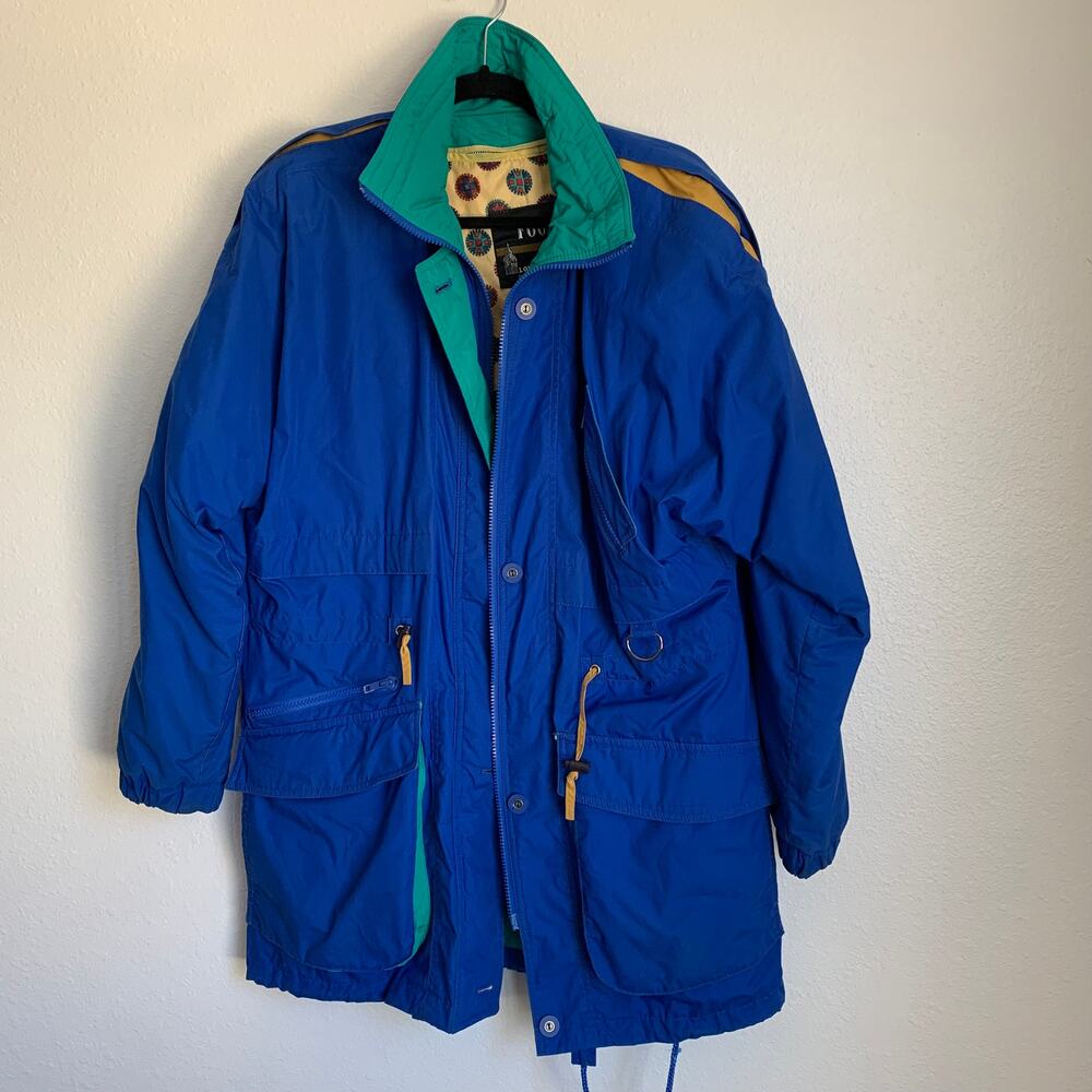 Vintage London Fog Thinsulate 3M‎ Colorblock Jacket in Blue